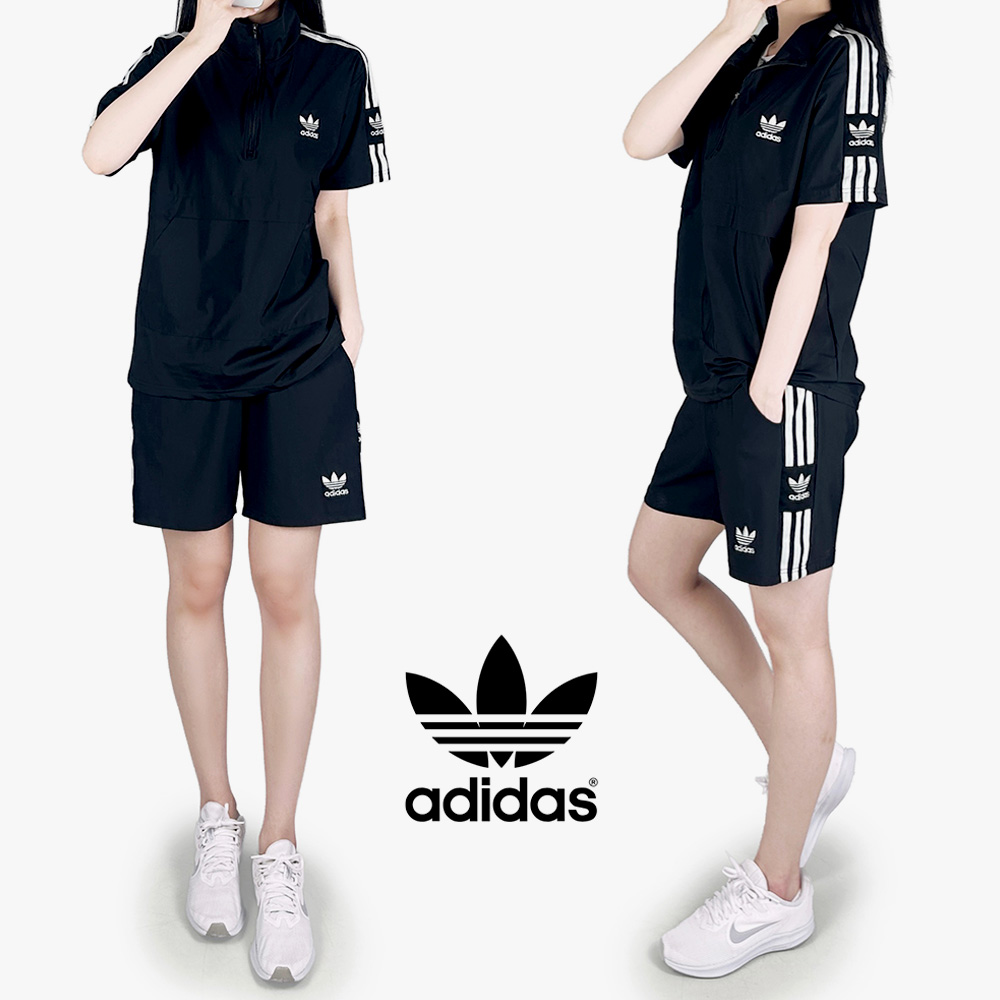 AD 기능성 냉감 3선 반집업 반바지 세트 / 남여