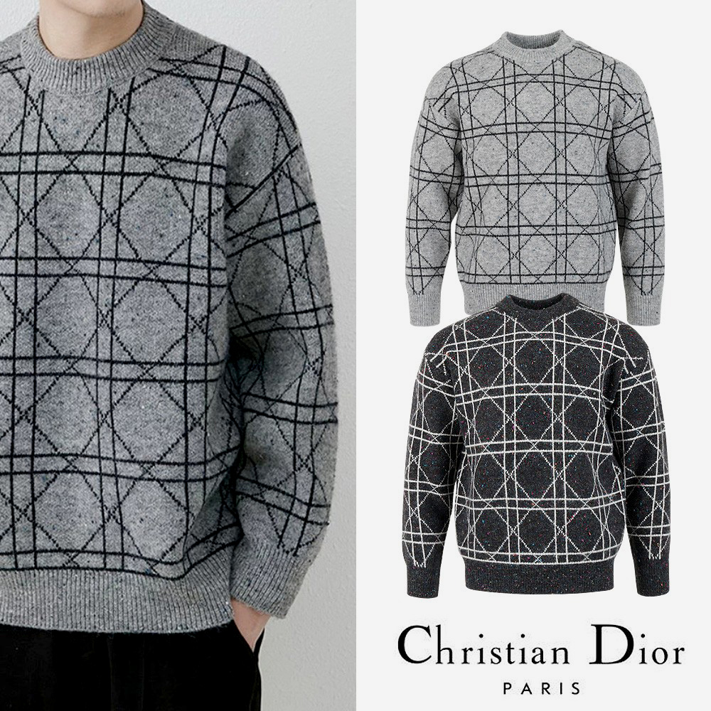 디올 까나쥬 램스울 니트 스웨터