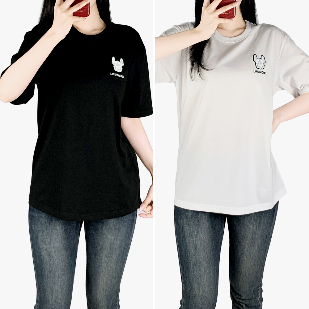 LW 실리콘 라독 와펜 반팔티 / 남여