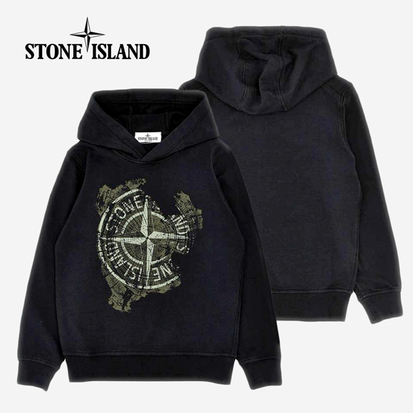 ST 목재로고 후드티