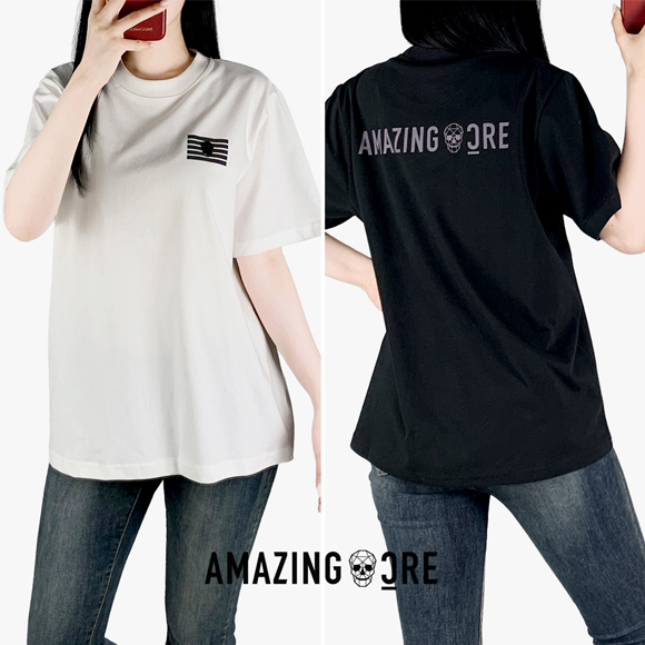 AC 실키 레인보우 나염 반팔티 / 남여