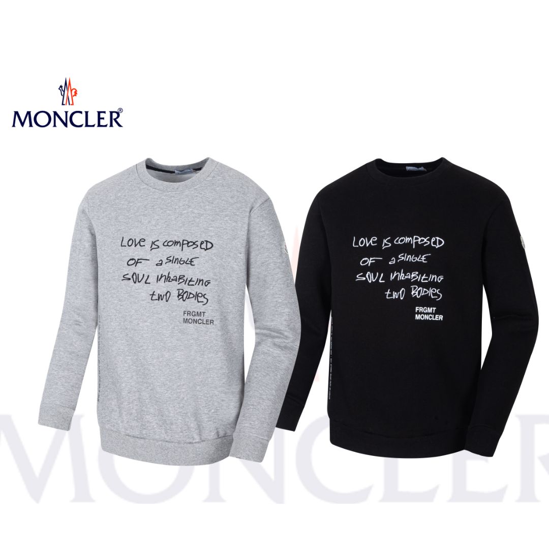 MC 몽클x프라그먼트 자수 기모 맨투맨j