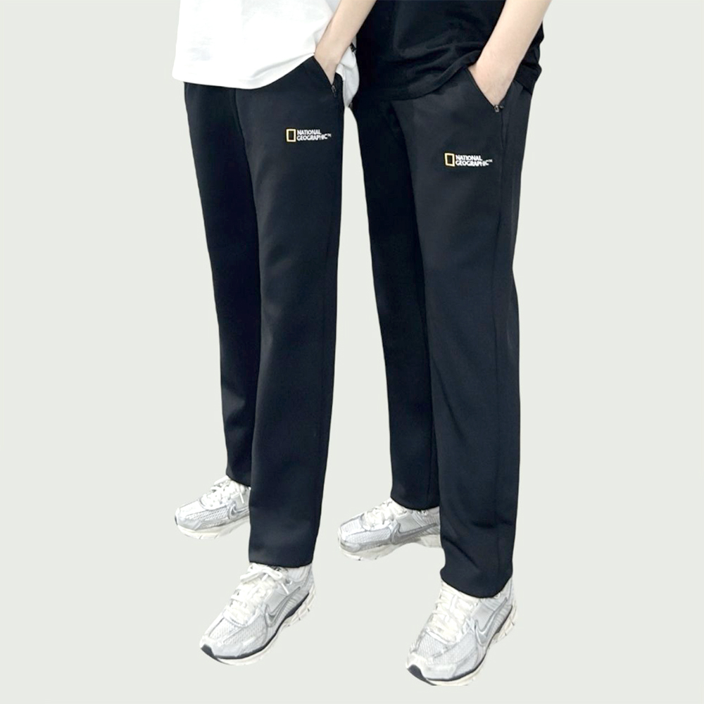 내셔널 자수 로고 일자 팬츠